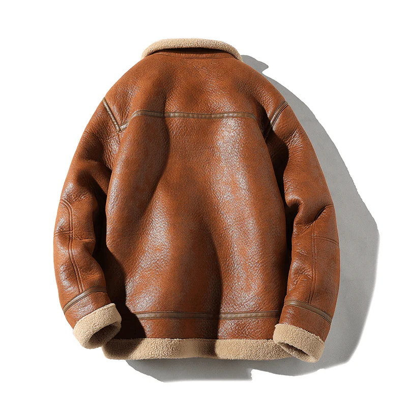 Aspen Leather Aviator Jacket - Image 2