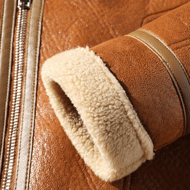 Aspen Leather Aviator Jacket - Image 4