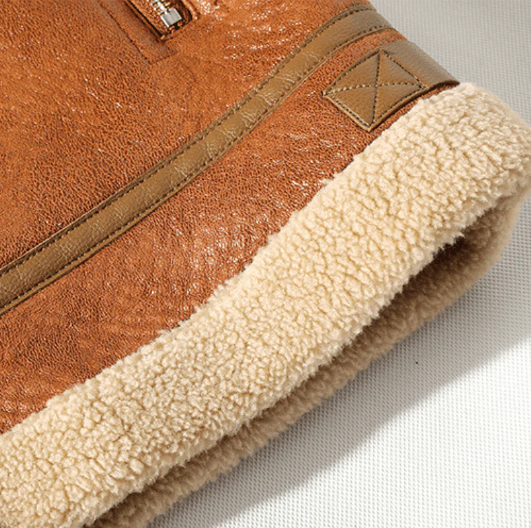 Aspen Leather Aviator Jacket - Image 6